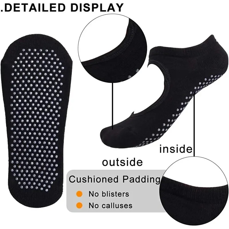 Backless Non-slip Fitness Yoga - Grip Sock Yoga recension och pris