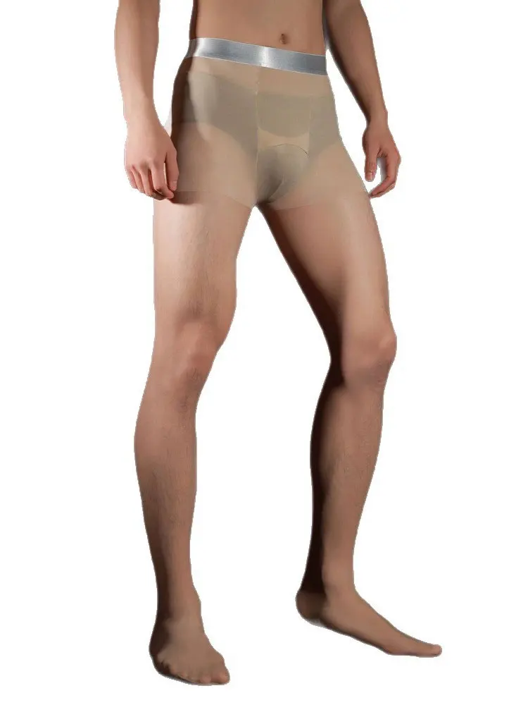 Sexy Men Traceless Silver Wais - Tights Pantyhose Sheer recension och pris