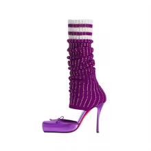 Butterfly-Kont Square Toe Knee - Knee High Sock Women recension och pris