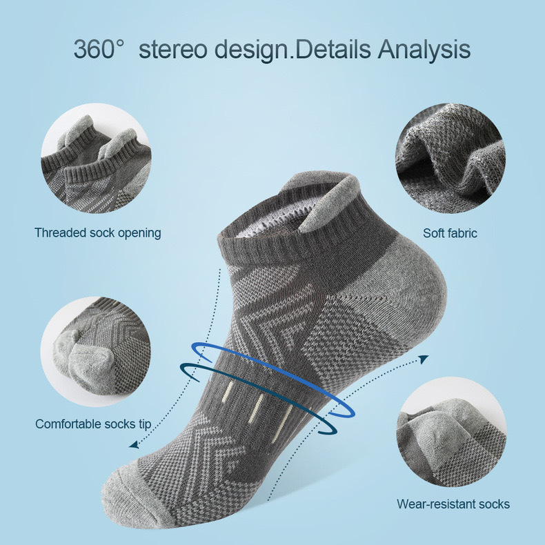 6Pairs Low Cut Cushioned Athle - Athletic Sock Cushion recension och pris